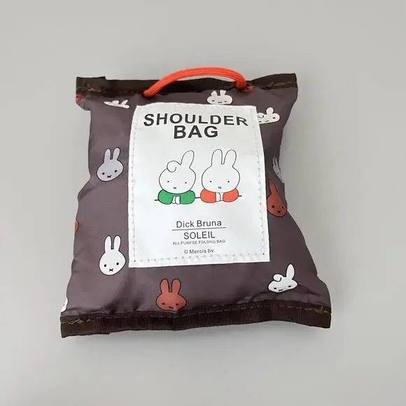 Weekend Day Pack Miffy Embriodery Foldable Crossbody Bag NEW - Picture 6 of 6